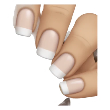 French tip nails sticker