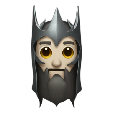 man in witch king's of angmar mask sticker
