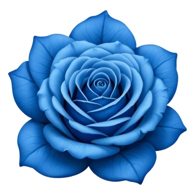 Rosa azul emoji sticker