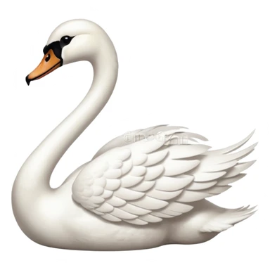 left-facing swan emoji sticker