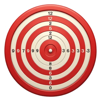 Bullseye red direct hit front sticker