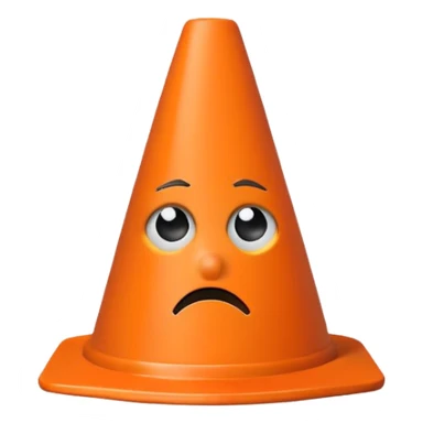 Emo Traffic Cone sticker