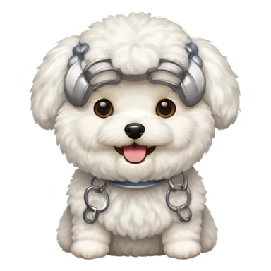 bichon frise emoji sticker