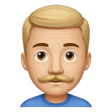 mustache Young boy,Big mustache.
negative: Dont use same face style. sticker