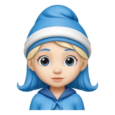 girl smurf  sticker