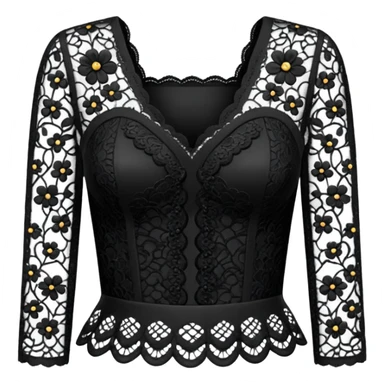 black Lace Clothing sticker