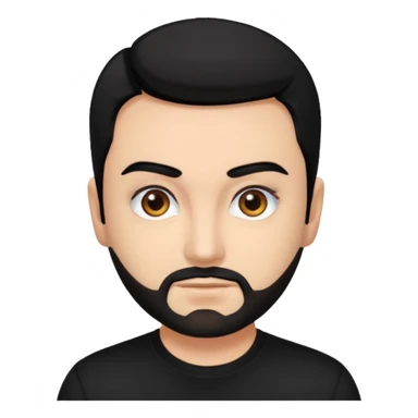 Chris Kirkpatrick brown eyes, black hair, black shirt sticker