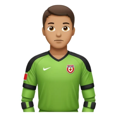 soccer goalkeeper standing ready for a penalty sticker