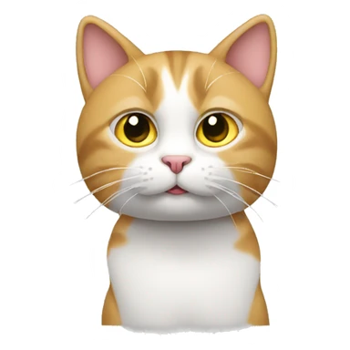 editor cat listening sticker