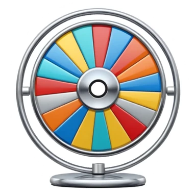 Like a spin wheel without a base sticker