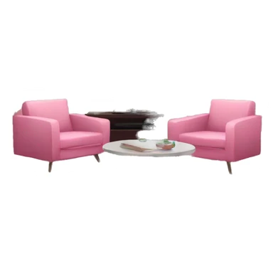 Pink pretty Living room sofa tv table sticker
