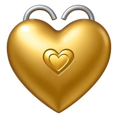 Golden heart with a dollars pattern on it sticker