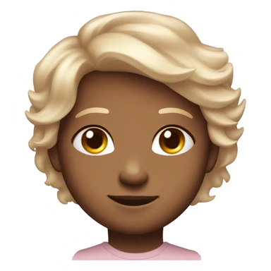 Cute Proud face with a bit of blush and Angel halo (Like mmessenger emojie) sticker