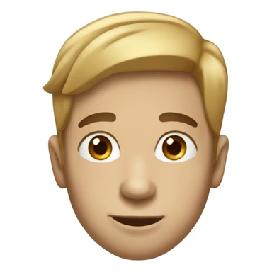 While male with brunette hair with a nose of Pinocchio sticker