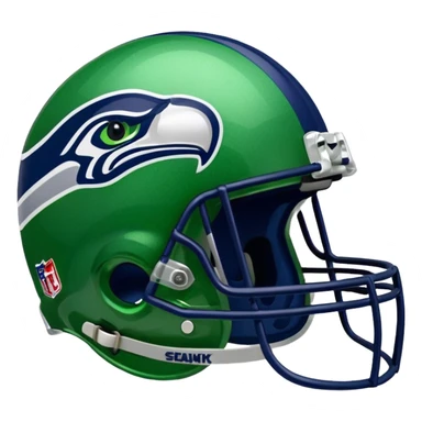 NFL Seahawks helmut with diamond bling  sticker