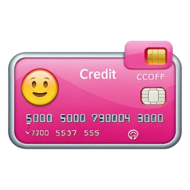 pink credit score check sticker