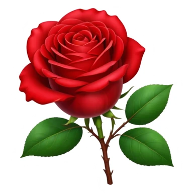rose and apple sticker