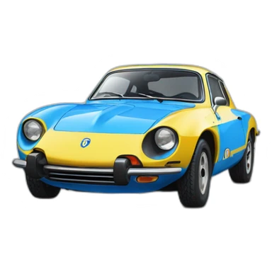 Alpine a 111 blie sticker