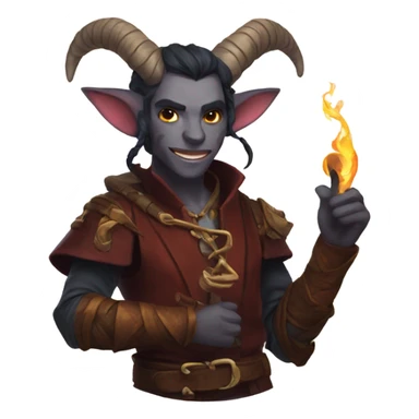 Tiefling bard  sticker