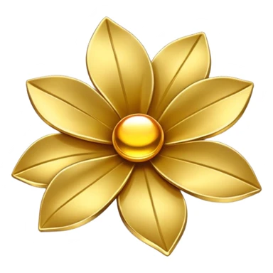 Gold petals, anime style, cool sticker
