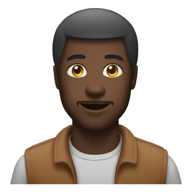 Black man with bricks sticker