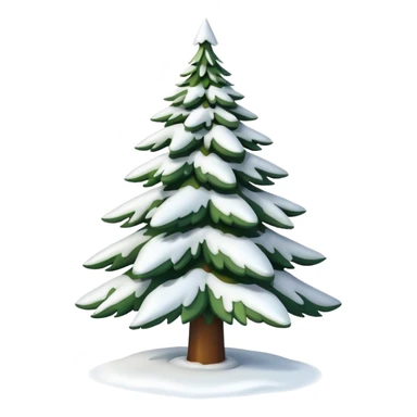 Snowed in christmas tree without decor  sticker