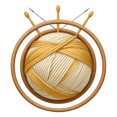 ball of knitting thread lmilk colour sticker