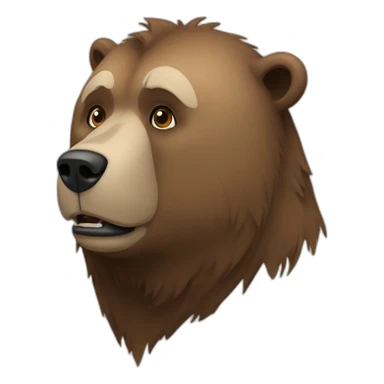Grizzlybear confused sticker