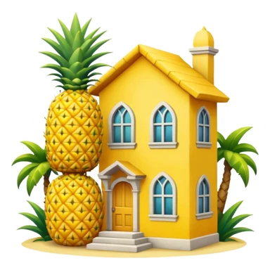 Generate pineapple house sticker