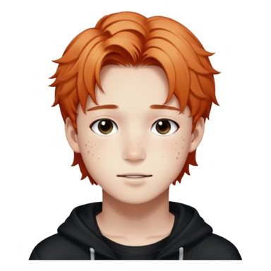 Felix from Stray Kids, K-pop idol with freckles sticker