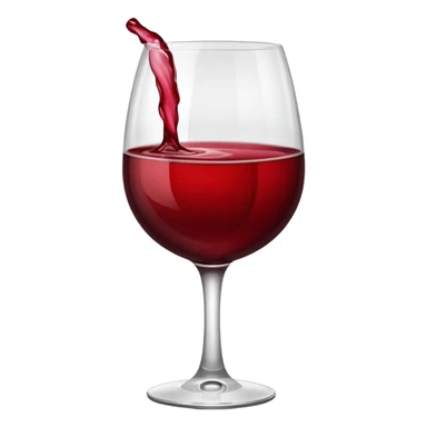 Half full glass of red wine sticker