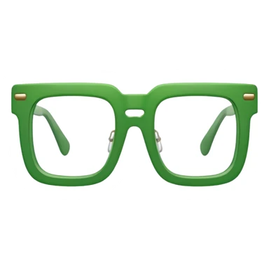 Green Square Spects. only spects. sticker