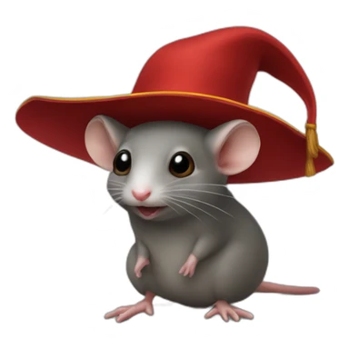 a shrew with a spanish inquisition hat sticker