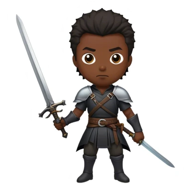 The black swordsman sticker