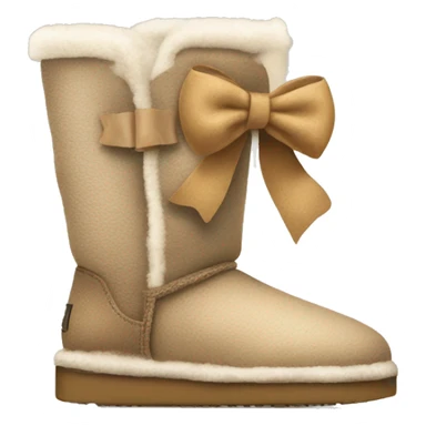 UGGs with a bow￼ sticker