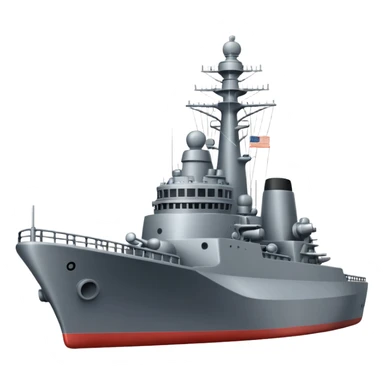 A naval destroyer ship sticker