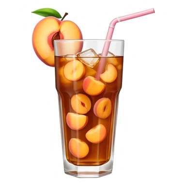 Peach iced tea sticker
