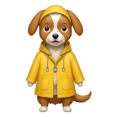 dog in yellow rain coat



 sticker