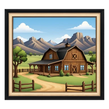 country western ranch sticker