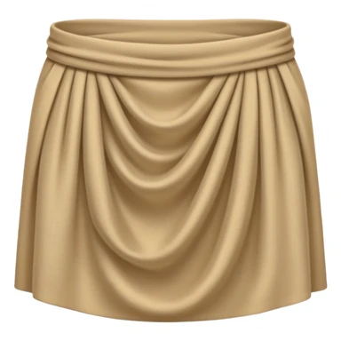 beige waist cloth sticker