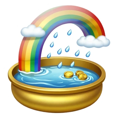 River leading to pot of gold sticker