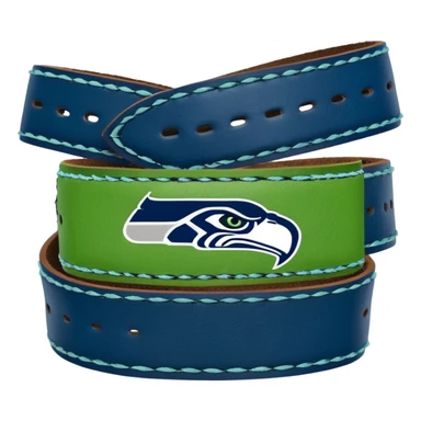 Seattle Seahawks Blue and Green Karate Belt sticker