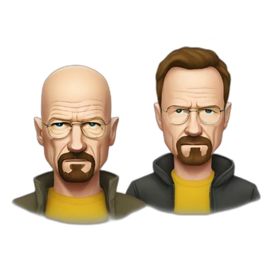 Walter white ans jesse pinkman sticker