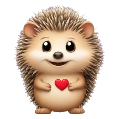 A hedgehog in love sticker