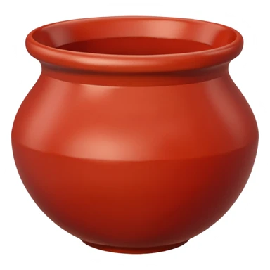 Clay Pottery Bowl red sticker