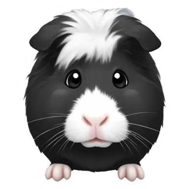 Black and white guinea pig emoji sticker
