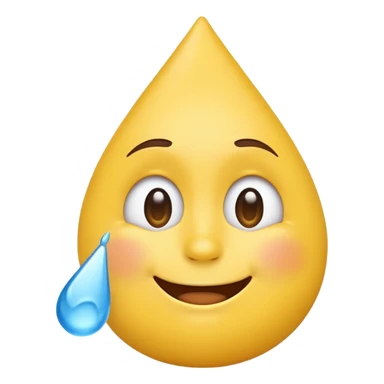 Emoji wiping tear drop off sticker