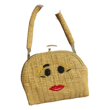 Golden Girls Purse Vintage Style Sophia Petrillo Bag Beaded Rattan Wicker sticker