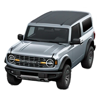 Grey 2022 4 door ford bronco sticker