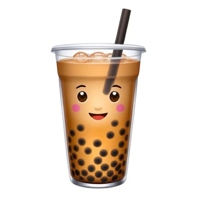 bubble tea made with coke sticker